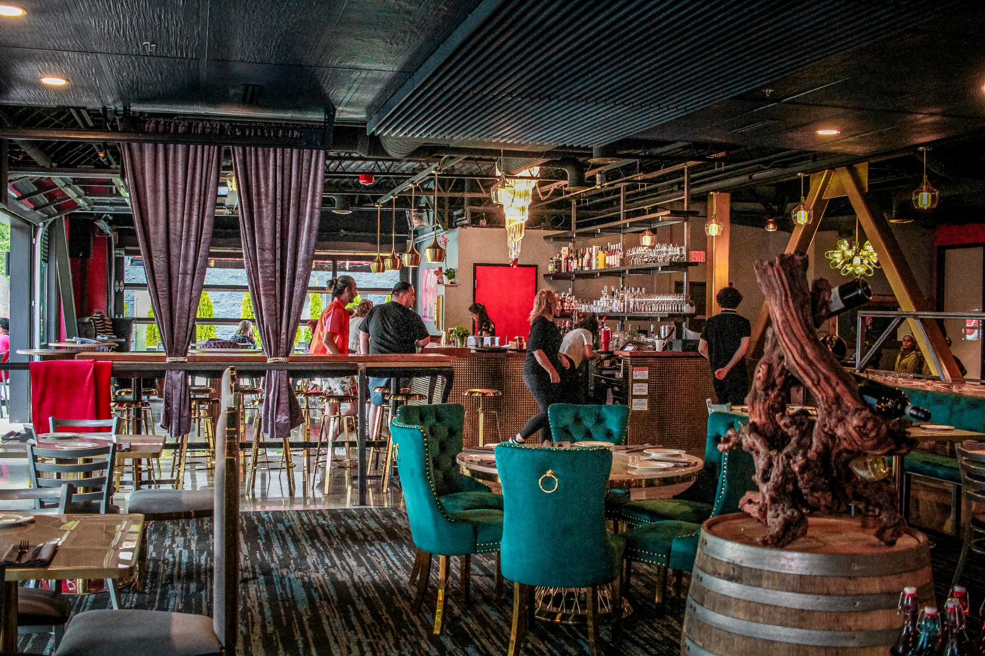 Bottega restaurant interior and dining room