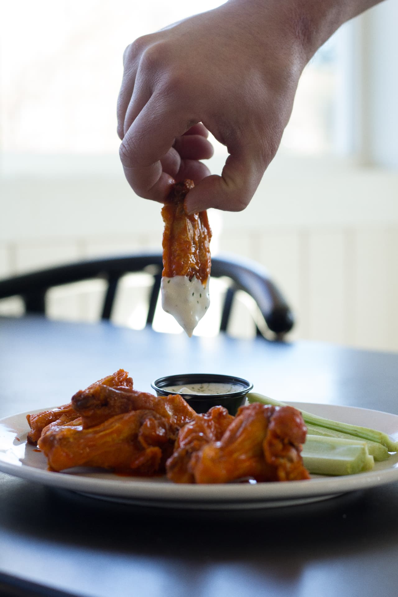 Fatso’s Bar & Grill buffalo wings with ranch