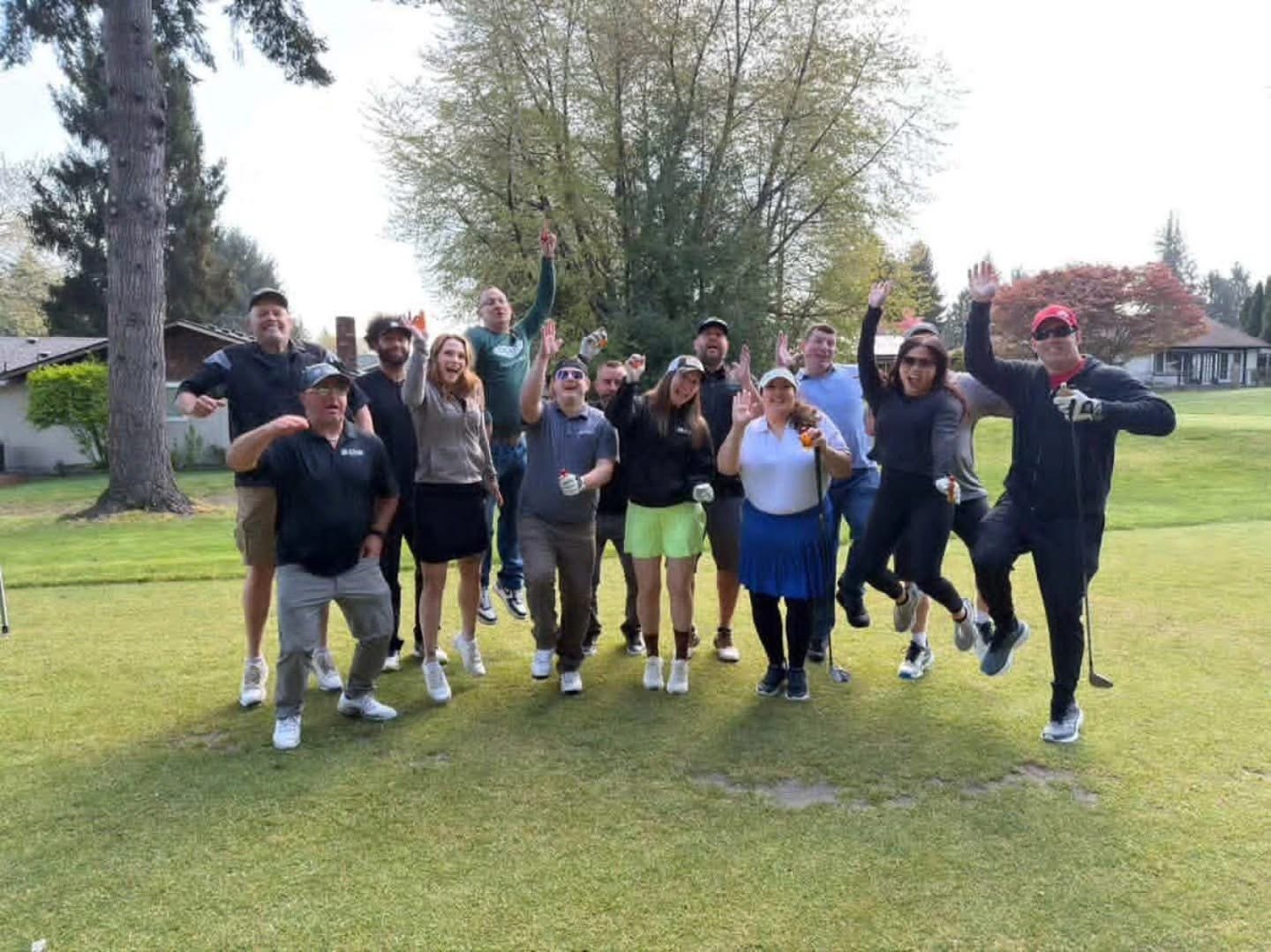 Golf event and local club support